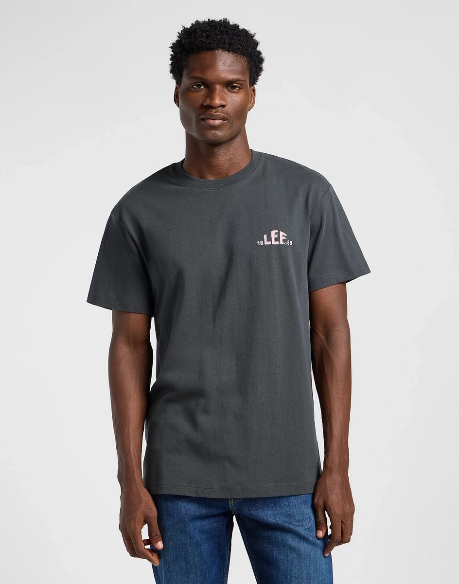 LEE REGULAR LOGO TEE WASHED BLACK 112364551 L