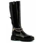 Kozaki damskie - Czarne kozaki na grubej podeszwie CARINII - Carinii - miniaturka - grafika 1