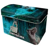 Skarbonki - Skarbonka metalowa z kłódką Dinozaur 19 Derform - miniaturka - grafika 1