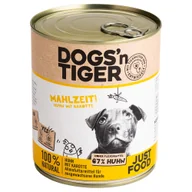 Mokra karma dla psów - Korzystny pakiet Dogs'n Tiger Adult, 12 x 800 g - Kurczak i marchew - miniaturka - grafika 1