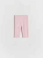 Spodnie i spodenki dla dziewczynek - Reserved - Krótkie legginsy - różowy - miniaturka - grafika 1