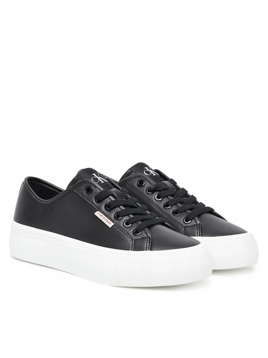 CALVIN KLEIN JEANS DAMSKIE CZARNE PÓŁBUTY SKÓRZANE 40 16LA