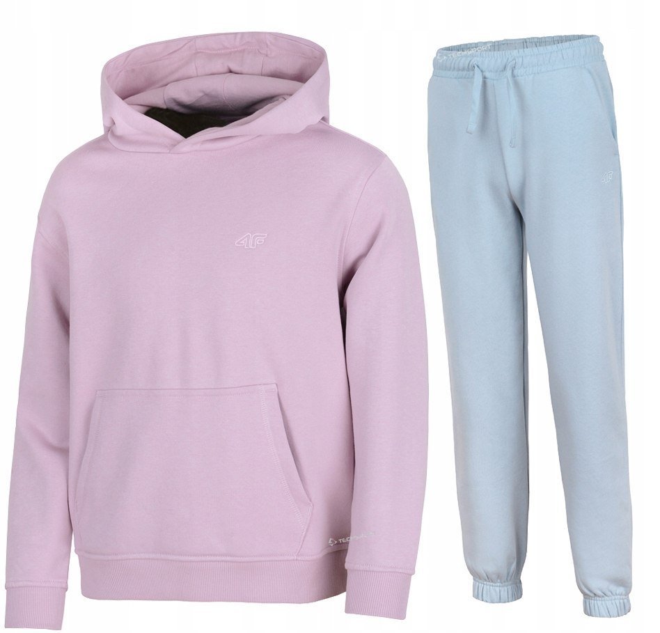 4F OCIEPLANY DZIEWCZÄCY DRES KOMPLET BLUZA SPODNIE / rozm 134