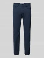 Spodnie męskie - Chinosy o kroju tapered fit z 5 kieszeniami model ‘Lyon’ - miniaturka - grafika 1