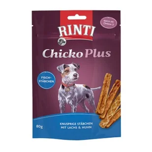 RINTI Chicko Plus paluszki rybne, z łososiem i tuńczykiem 12x80 g - Przysmaki dla psów - miniaturka - grafika 1