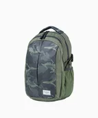 Plecaki - PUCCINI Zielony plecak z kieszeniami we wzór camo - Puccini - miniaturka - grafika 1