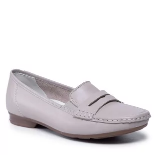 Rieker Mokasyny 40073-60 Beige - Mokasyny damskie - miniaturka - grafika 1
