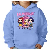 Bluzy dla dziewczynek - BLUZA DZIECIĘCA KPOP DEMON HUNTERS HUNTRIX 146-152 Z KAPTUREM BAWEŁNIANA - miniaturka - grafika 1