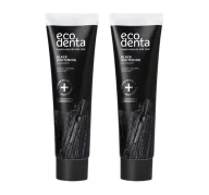 Pasty do zębów - Ecodenta Czarna pasta Double Pack 2x100ml EUR4241 - miniaturka - grafika 1