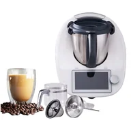 Akcesoria i części AGD - Steam Coffe Expres Kawiarka Zaparzacz kawy Dzbanek szklany do Thermomix TM6 - miniaturka - grafika 1