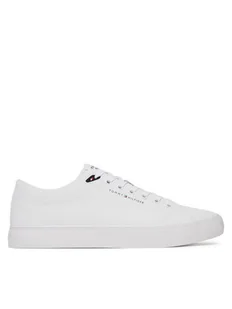 Tommy Hilfiger Tenisówki Th Hi Vulc Core Low Lth Ii Ess FM0FM05511 Biały - Trampki męskie - miniaturka - grafika 1