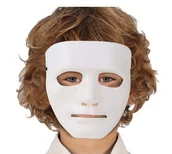 Dodatki do strojów karnawałowych - Biała plastikowa maska dla dzieci - miniaturka - grafika 1