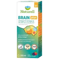 Układ nerwowy - Naturell Brain, płyn dla dzieci od 3 lat i dorosłych, smak owoców leśnych, 200 ml - miniaturka - grafika 1