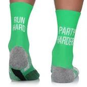 Skarpetki męskie - Termoaktywne skarpety biegowe Running Raid z napisem Run Hard, Party Harder chroniące przed otarciami, sportowe, 35-38 - miniaturka - grafika 1