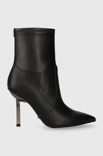 Guess botki CIDNI damskie kolor czarny na szpilce FL7CDN ELE10 - Botki damskie - miniaturka - grafika 1