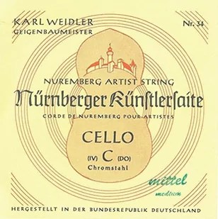 Nürnberger struny celo, precyzja D 4/4 91 - Akcesoria do instrumentów smyczkowych - miniaturka - grafika 1