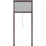 Moskitiery - vidaXL vidaXL Brązowa, zwijana moskitiera do okien 80 x 170 cm - miniaturka - grafika 1