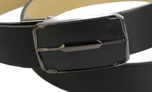 Klamra Do Paska Męskiego Wizytowego Z Mechanizmem Samozaciskowym CZARNA AUTOMAT/SAMOZACISK Garnitur 35 mm KASZ35/37 - Paski - miniaturka - grafika 3