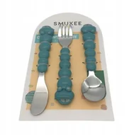 Sztućce dla dzieci - Sztućce dla dzieci bezpieczne stal nierdzewna Smukke samochody s393 - miniaturka - grafika 1