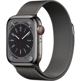 Apple Watch 8 GPS + Cellular 41mm Stalowy MNJM3WB/A Grafitowy - Smartwatch - miniaturka - grafika 1