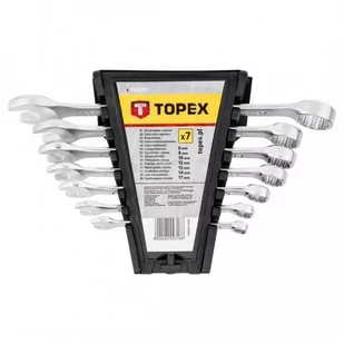 Topex Klucze płasko-oczkowe 6-17 mm zestaw 7 szt 35D379 - Zestawy narzędziowe - miniaturka - grafika 3