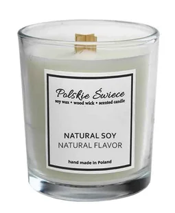 NATURAL SOY - Świeca sojowa z drewnianym knotem - Świece - miniaturka - grafika 1