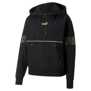 Bluza dresowa damska Puma POWER DECO GLAM - Bluzy sportowe damskie - miniaturka - grafika 1