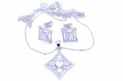 Zestawy biżuterii dla kobiet - Komplet MD KT 739 - miniaturka - grafika 1