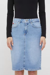 Spódnice - Lee Cooper Cooper spódnica jeansowa mini prosta - grafika 1