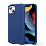 Etui i futerały do telefonów - Ugreen Protective Silicone Case gumowe elastyczne silikonowe etui pokrowiec iPhone 13 niebieski - miniaturka - grafika 1