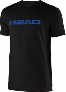 Koszulki sportowe męskie - T-shirt HEAD IVAN Black/Blue - M - grafika 1