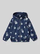 Kurtki i płaszcze dla chłopców - Kurtka we wzór na całej powierzchni z kapturem - miniaturka - grafika 1