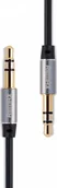 Kable komputerowe i do monitorów - Kabel Remax Jack 3.5mm - Jack 3.5mm 1m czarny - miniaturka - grafika 1