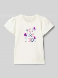 T-shirt o kroju regular fit z czystej bawełny o interaktywnym designie - Koszulki dla dziewczynek - miniaturka - grafika 1