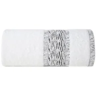 Ręczniki - Ręcznik 70 x 140 Kąpielowy 500g/m2 Nikola 01 Biały - miniaturka - grafika 1