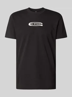 T-shirt z nadrukiem z logo - Koszulki męskie - miniaturka - grafika 1