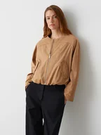 Kurtki damskie - OPUS Kurtka przejściowa w kolorze jasnobrązowym - miniaturka - grafika 1