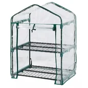 Szklarnie ogrodowe - Szklarnia balkonowa ogrodowa tunel 69x49x95cm folia PVC metalowa konstrukcja NEO 15-900 - miniaturka - grafika 1