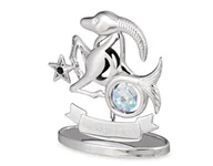 Figurki dekoracyjne - Crystocraft, miniaturka-figurka chromowana Swarovski ZNAK ZODIAKU/Koziorożec, chrom - miniaturka - grafika 1