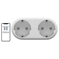 Gniazdka elektryczne - LEDart Tesla Tesla - Inteligentne podwójne 3690W/230V/16A Wi-Fi Tuya - miniaturka - grafika 1
