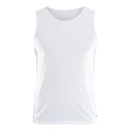 Koszulki sportowe męskie - Koszulka Craft Essential Singlet M Biała - miniaturka - grafika 1