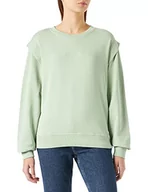 Bluzy damskie - BOSS Damska bluza C_edenni, Jasny/pastelowy zielony 339, M - miniaturka - grafika 1