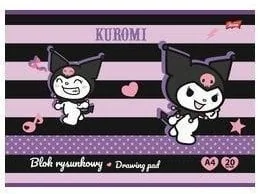Blok rysunkowy A4/20K 80g/m2 Kuromi 10szt - Szkolne artykuły papiernicze - miniaturka - grafika 1