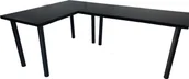 Biurka gamingowe - Biurko Daming Model 1 Czarne 240 cmx160 cm - miniaturka - grafika 1