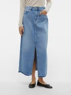Spódnice - Vero Moda Spódnica dżinsowa w kolorze niebieskim - miniaturka - grafika 1
