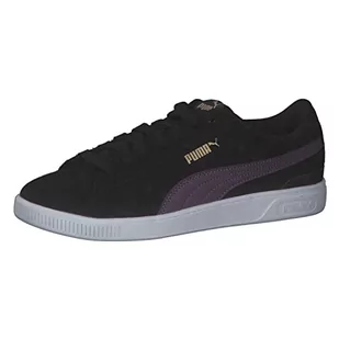 PUMA Damskie trampki Vikky V3, czarno-fioletowe węgiel drzewny, 3,5 UK - Trampki damskie - miniaturka - grafika 1