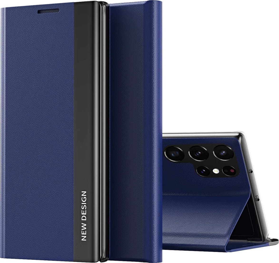 Sleep Case Pro etui do Samsung Galaxy S25 Ultra z klapką i podstawką - niebieskie