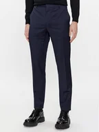 Spodnie męskie - Calvin Klein Chinosy K10K112292 Granatowy Slim Fit - miniaturka - grafika 1
