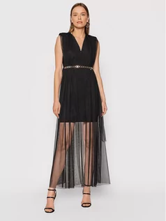 Sukienki - Rinascimento Sukienka koktajlowa CFC0105793003 Czarny Regular Fit - grafika 1