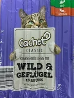 Przysmaki dla kotów - Cachet Kabanos Dzik & Drób 10 szt. - miniaturka - grafika 1